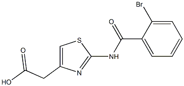 {2-[(2-bromobenzoyl)amino]-1,3-thiazol-4-yl}acetic acid|