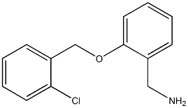 {2-[(2-chlorophenyl)methoxy]phenyl}methanamine 化学構造式