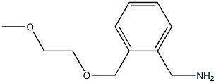 {2-[(2-methoxyethoxy)methyl]phenyl}methanamine,,结构式