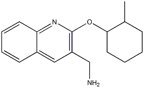 {2-[(2-methylcyclohexyl)oxy]quinolin-3-yl}methanamine,,结构式