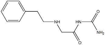 {2-[(2-phenylethyl)amino]acetyl}urea Structure