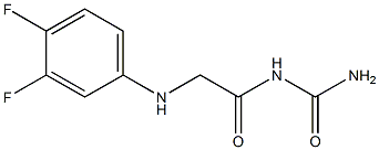 {2-[(3,4-difluorophenyl)amino]acetyl}urea Structure