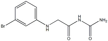 {2-[(3-bromophenyl)amino]acetyl}urea Struktur