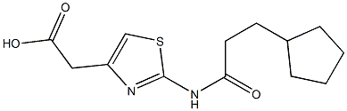  {2-[(3-cyclopentylpropanoyl)amino]-1,3-thiazol-4-yl}acetic acid