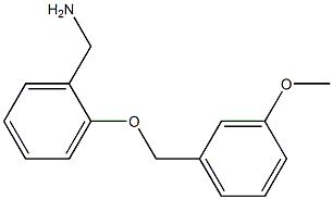 {2-[(3-methoxyphenyl)methoxy]phenyl}methanamine Struktur