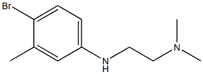 {2-[(4-bromo-3-methylphenyl)amino]ethyl}dimethylamine Structure