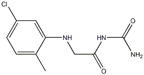 {2-[(5-chloro-2-methylphenyl)amino]acetyl}urea,,结构式