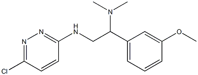 {2-[(6-chloropyridazin-3-yl)amino]-1-(3-methoxyphenyl)ethyl}dimethylamine|