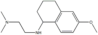 {2-[(6-methoxy-1,2,3,4-tetrahydronaphthalen-1-yl)amino]ethyl}dimethylamine Structure