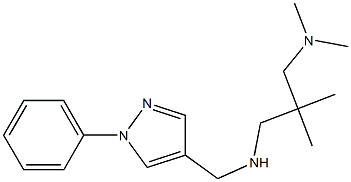 {2-[(dimethylamino)methyl]-2-methylpropyl}[(1-phenyl-1H-pyrazol-4-yl)methyl]amine