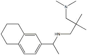 {2-[(dimethylamino)methyl]-2-methylpropyl}[1-(5,6,7,8-tetrahydronaphthalen-2-yl)ethyl]amine,,结构式