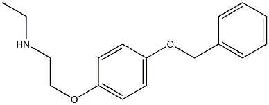 {2-[4-(benzyloxy)phenoxy]ethyl}(ethyl)amine Struktur