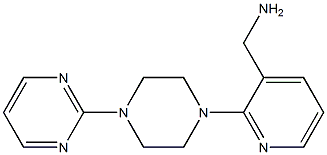 {2-[4-(pyrimidin-2-yl)piperazin-1-yl]pyridin-3-yl}methanamine Struktur