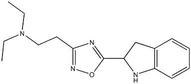 {2-[5-(2,3-dihydro-1H-indol-2-yl)-1,2,4-oxadiazol-3-yl]ethyl}diethylamine