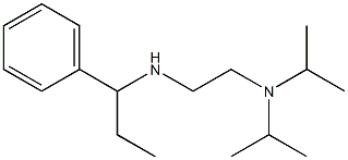 {2-[bis(propan-2-yl)amino]ethyl}(1-phenylpropyl)amine,,结构式