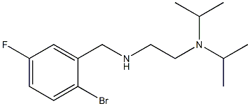 {2-[bis(propan-2-yl)amino]ethyl}[(2-bromo-5-fluorophenyl)methyl]amine 结构式