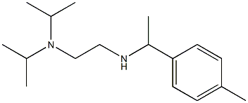 {2-[bis(propan-2-yl)amino]ethyl}[1-(4-methylphenyl)ethyl]amine,,结构式