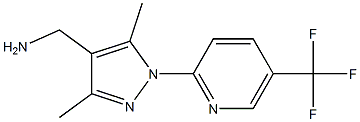 {3,5-dimethyl-1-[5-(trifluoromethyl)pyridin-2-yl]-1H-pyrazol-4-yl}methylamine|