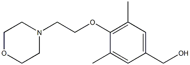 {3,5-dimethyl-4-[2-(morpholin-4-yl)ethoxy]phenyl}methanol,,结构式