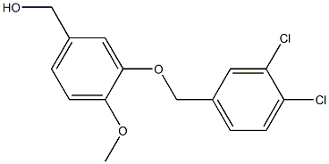 {3-[(3,4-dichlorophenyl)methoxy]-4-methoxyphenyl}methanol Structure