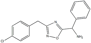 {3-[(4-chlorophenyl)methyl]-1,2,4-oxadiazol-5-yl}(phenyl)methanamine