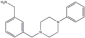 {3-[(4-phenylpiperazin-1-yl)methyl]phenyl}methanamine 结构式