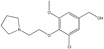 {3-chloro-5-methoxy-4-[2-(pyrrolidin-1-yl)ethoxy]phenyl}methanol