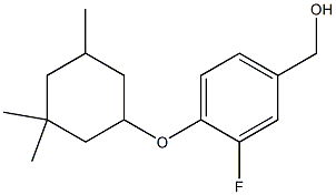 {3-fluoro-4-[(3,3,5-trimethylcyclohexyl)oxy]phenyl}methanol 结构式