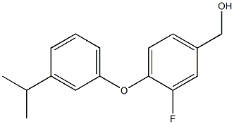 {3-fluoro-4-[3-(propan-2-yl)phenoxy]phenyl}methanol