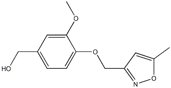 {3-methoxy-4-[(5-methyl-1,2-oxazol-3-yl)methoxy]phenyl}methanol Structure