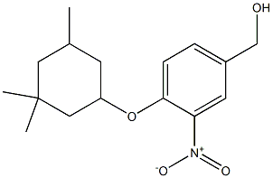 {3-nitro-4-[(3,3,5-trimethylcyclohexyl)oxy]phenyl}methanol Structure