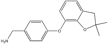 {4-[(2,2-dimethyl-2,3-dihydro-1-benzofuran-7-yl)oxy]phenyl}methanamine