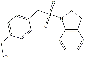 {4-[(2,3-dihydro-1H-indole-1-sulfonyl)methyl]phenyl}methanamine|