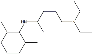 {4-[(2,6-dimethylcyclohexyl)amino]pentyl}diethylamine Structure