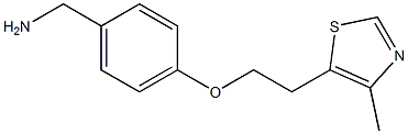 {4-[2-(4-methyl-1,3-thiazol-5-yl)ethoxy]phenyl}methanamine