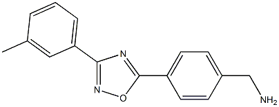 {4-[3-(3-methylphenyl)-1,2,4-oxadiazol-5-yl]phenyl}methanamine