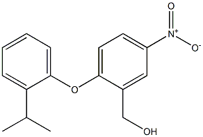 {5-nitro-2-[2-(propan-2-yl)phenoxy]phenyl}methanol Structure