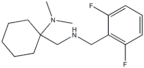 1-({[(2,6-difluorophenyl)methyl]amino}methyl)-N,N-dimethylcyclohexan-1-amine 结构式