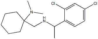 1-({[1-(2,4-dichlorophenyl)ethyl]amino}methyl)-N,N-dimethylcyclohexan-1-amine 化学構造式