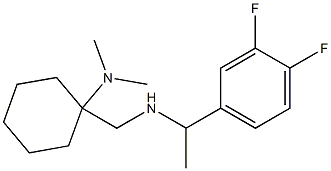 1-({[1-(3,4-difluorophenyl)ethyl]amino}methyl)-N,N-dimethylcyclohexan-1-amine Structure