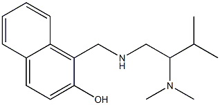 1-({[2-(dimethylamino)-3-methylbutyl]amino}methyl)naphthalen-2-ol 化学構造式