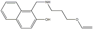 1-({[3-(ethenyloxy)propyl]amino}methyl)naphthalen-2-ol Structure