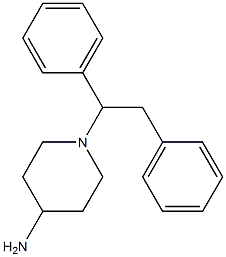 1-(1,2-diphenylethyl)piperidin-4-amine,,结构式