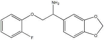 1-(1,3-benzodioxol-5-yl)-2-(2-fluorophenoxy)ethanamine,,结构式