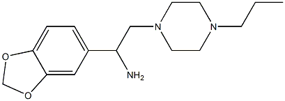 1-(1,3-benzodioxol-5-yl)-2-(4-propylpiperazin-1-yl)ethanamine Structure