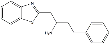 1-(1,3-benzothiazol-2-yl)-4-phenylbutan-2-amine,,结构式