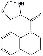 1-(1,3-thiazolidin-4-ylcarbonyl)-1,2,3,4-tetrahydroquinoline 化学構造式