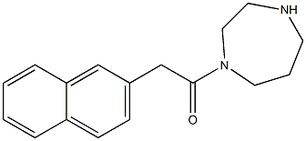 1-(1,4-diazepan-1-yl)-2-(naphthalen-2-yl)ethan-1-one 化学構造式