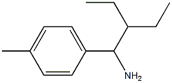 1-(1-amino-2-ethylbutyl)-4-methylbenzene Structure