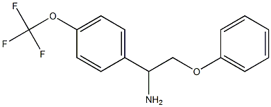 1-(1-amino-2-phenoxyethyl)-4-(trifluoromethoxy)benzene 化学構造式